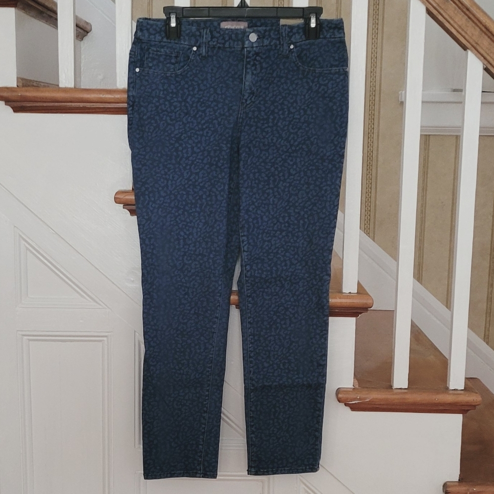 CHICO'S Girlfriend Straight Leg Blue Jeans Size 0 SMALL 4
